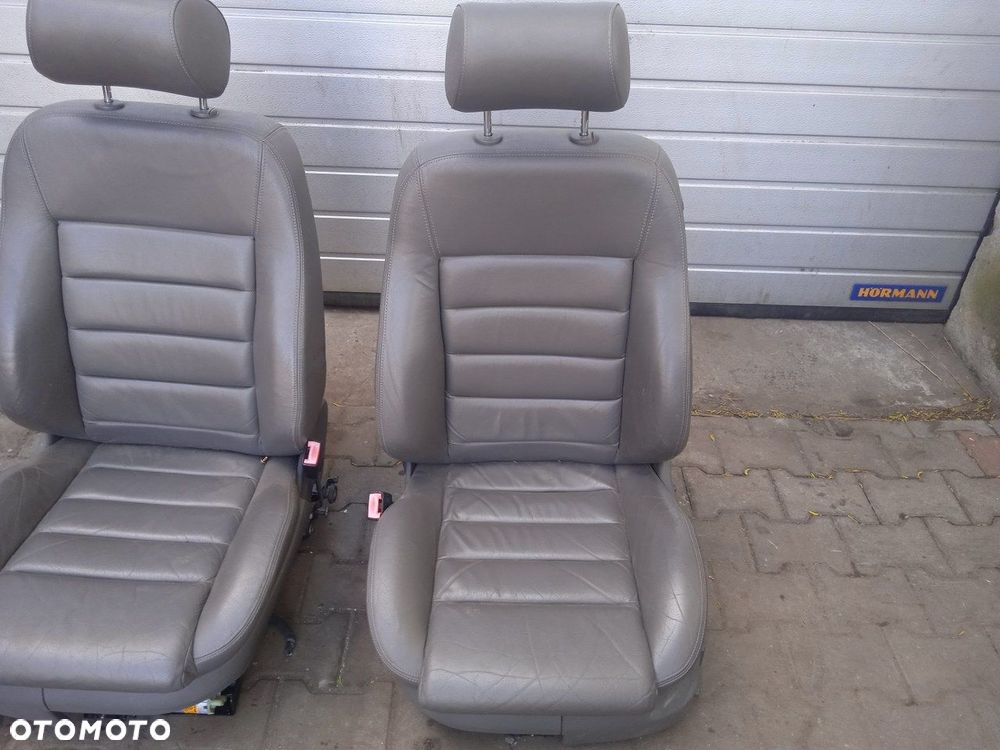 Fotel Kierowcy Pasażera Oparcie Kanapy Audi A6 C5 Skórzane - 2