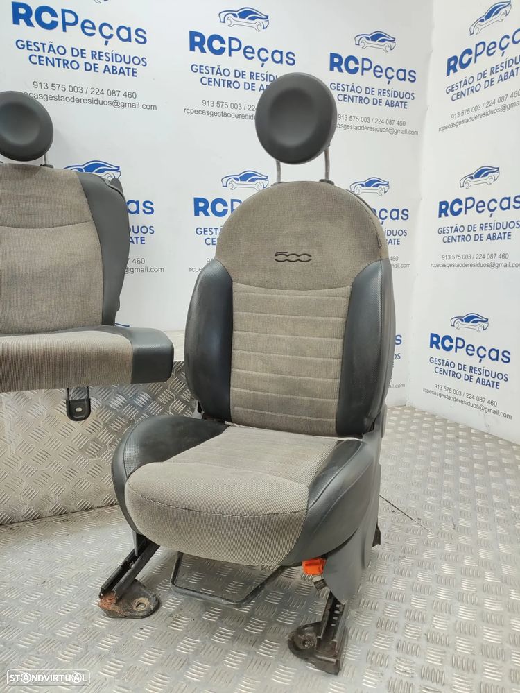 Conjunto Bancos Pele Tecido Fiat 500 312 2007 - 2024 - 6