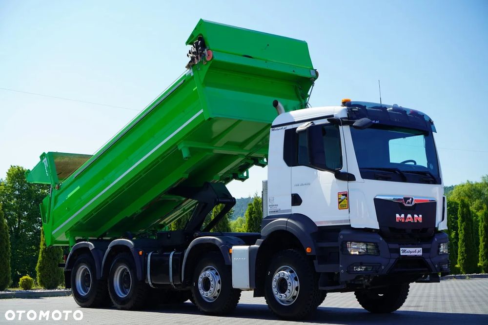 MAN TGS 35.470 / 8x4 / WYWROTKA 2 STRONNA / HYDROKLAPA / HYDROBURTA / BORDMATIK / OPONY 100% / NAVI RIO / EURO 6 - 3