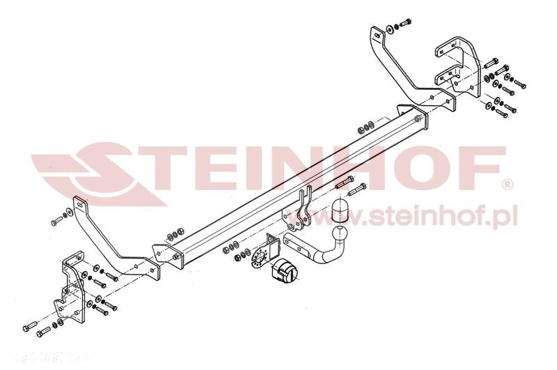 Hak Holowniczy + MODUŁ 7PIN  do Citroen C5 III Sedan od 2008 - 2