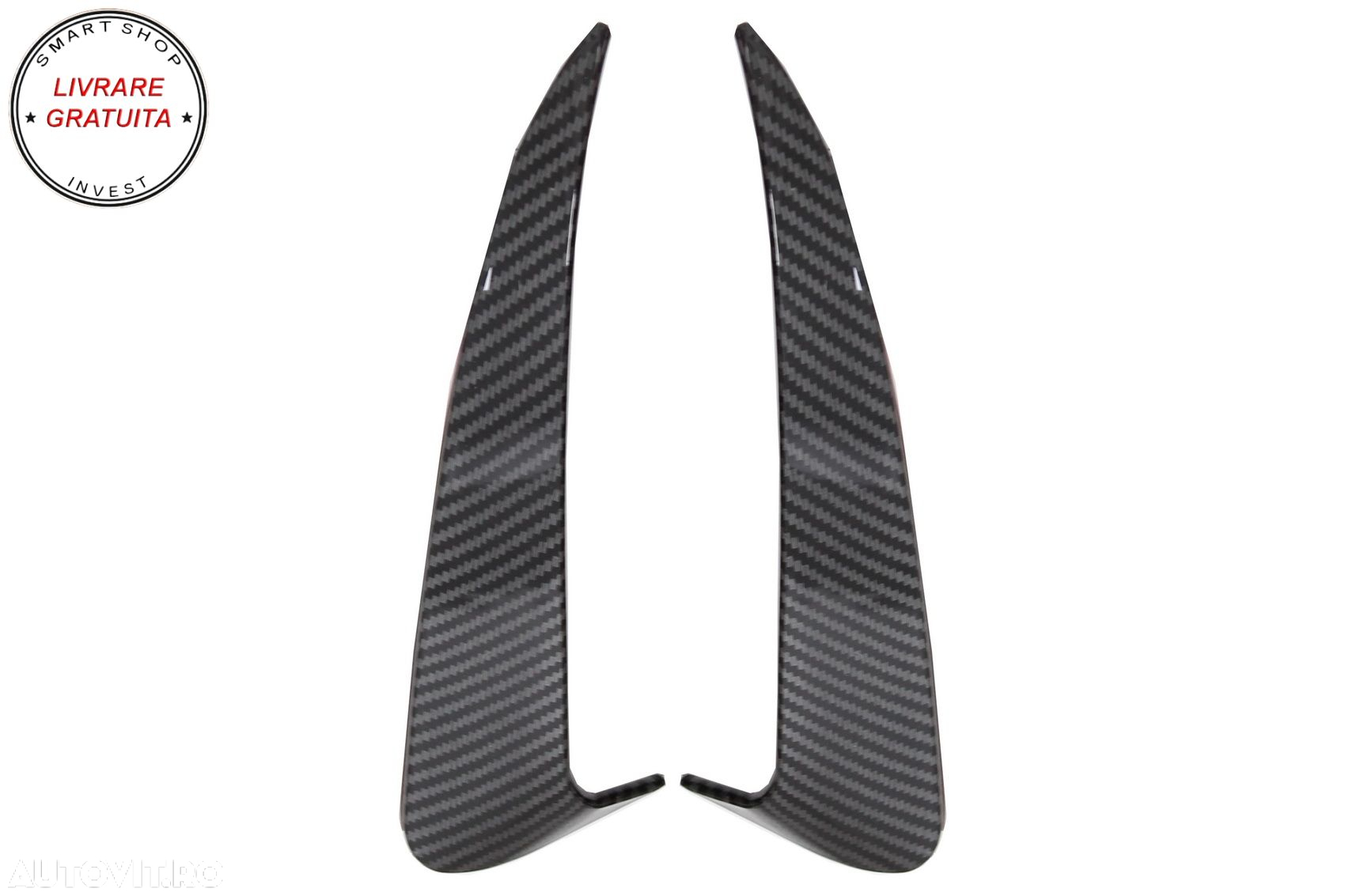 Ornamente Bara Spate Flapsuri Mercedes C Class W205 (2014-2020) Carbon Film- livrare gratuita - 2