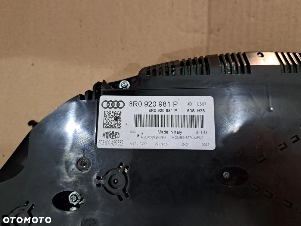 LICZNIK ZEGARY AUDI Q5 3.0 TDI 8R0920981P ANGLIA - 2