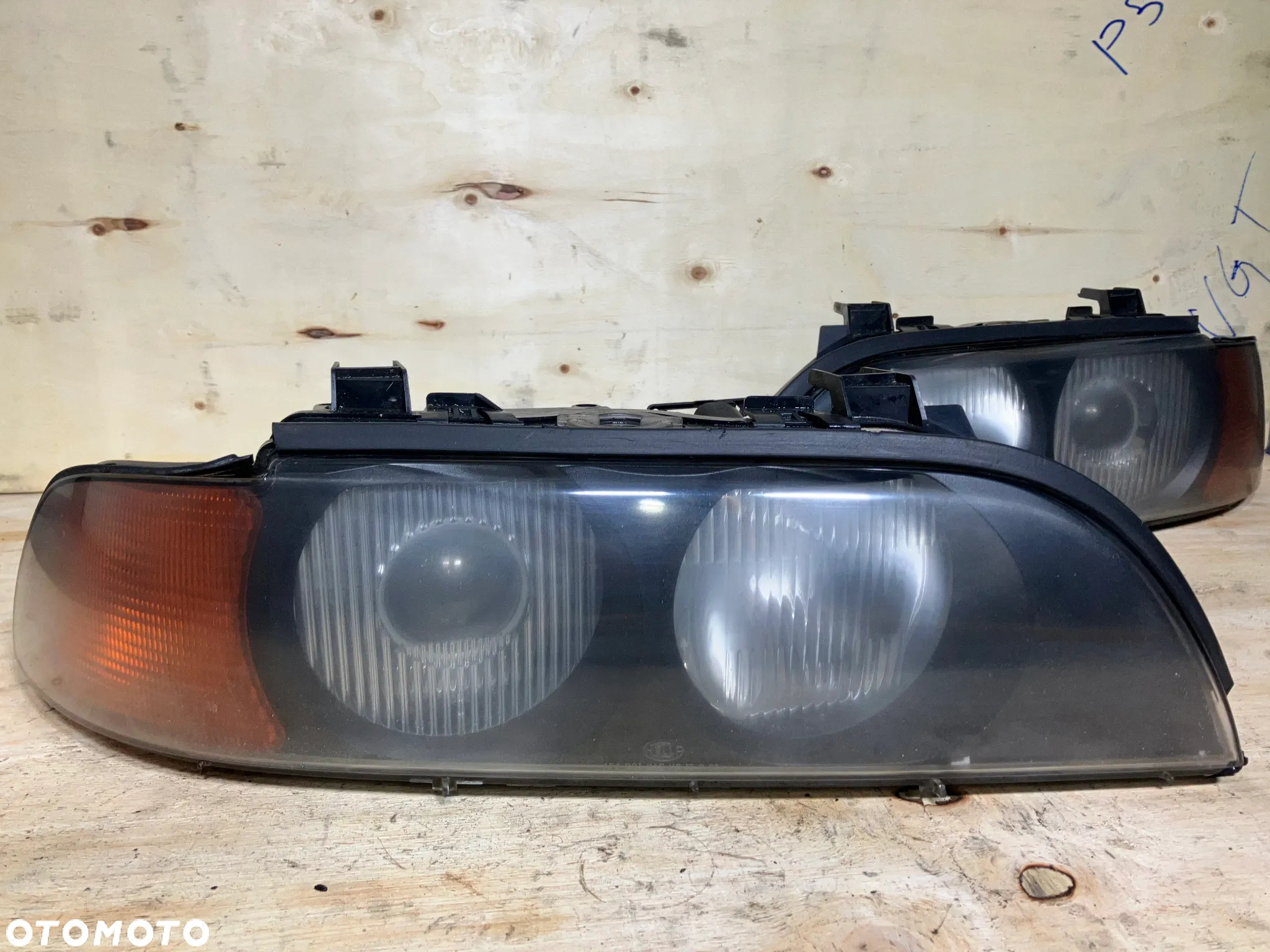 LAMPY PRZÓD BMW E39 PRZED LIFT XENON SOCZEWKA POMARAŃCZOWY KIERUNEK - 6