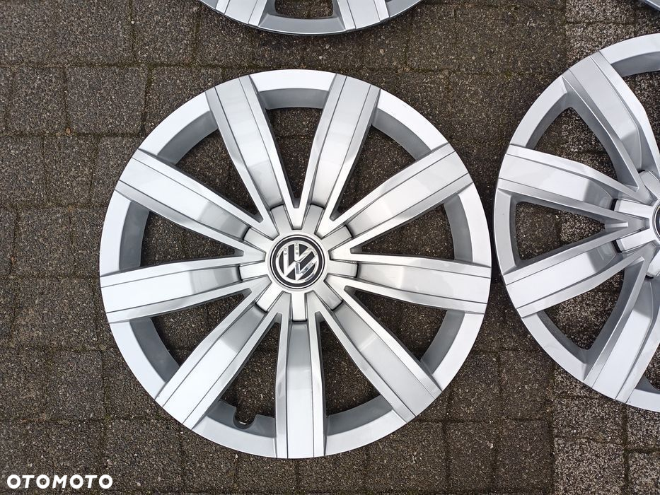 17" Kołpaki VW Tiguan Komplet Oryginaln Bardzo Ładne Golf Caddy Passat - 2