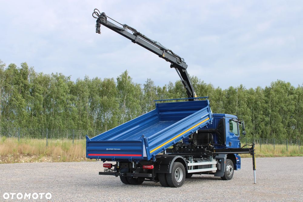 MAN TGM 15.290 Nowy 3-stronny WYWROT Żuraw HDS Hiab 099 BS-2 HiDuo Sterowanie radiowe 5,6 funkcja Kiper Wywrotka - 4