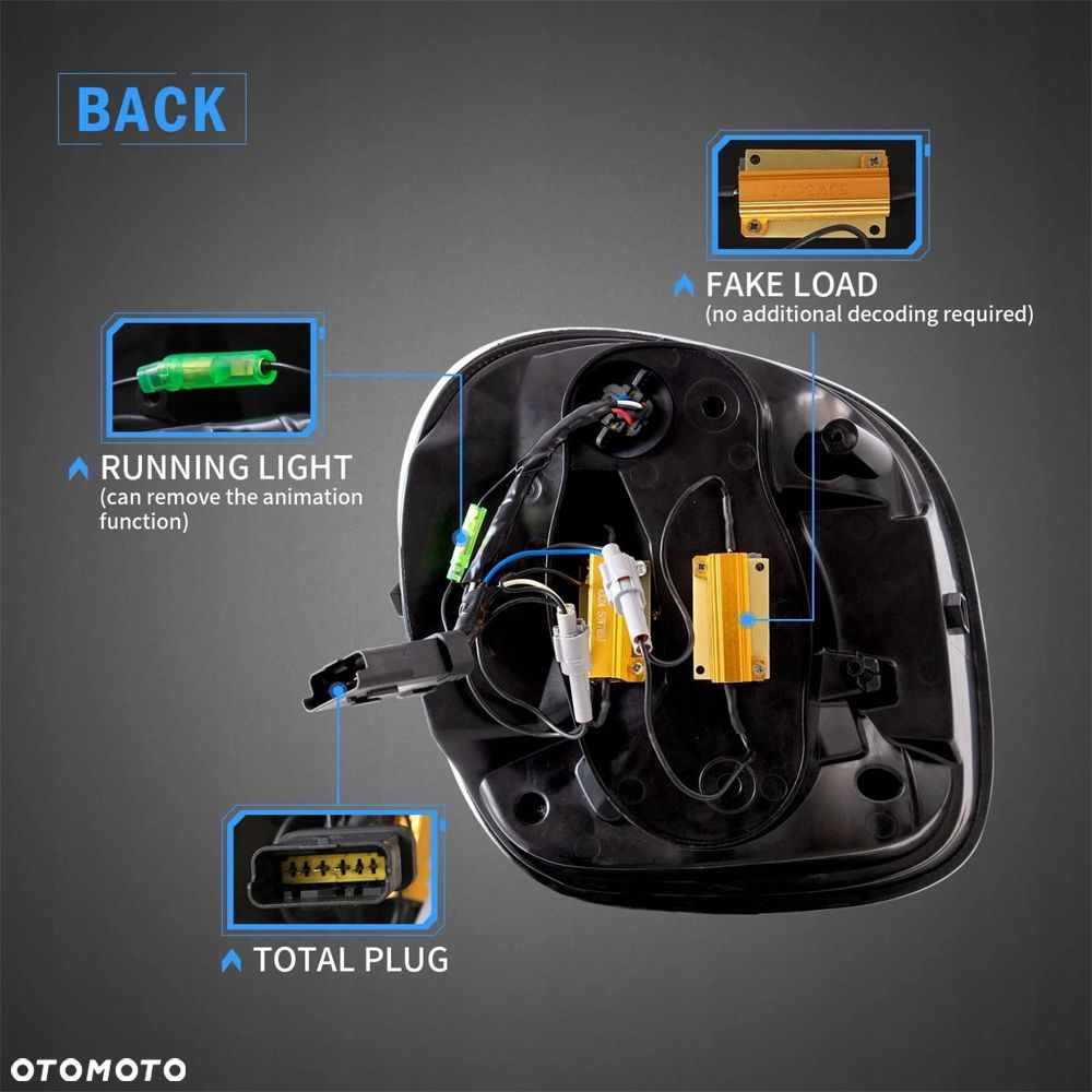 lampy tylne kpl full led neon diodowe tuning smart fortwo iii 3 w 453 14-19 - 11