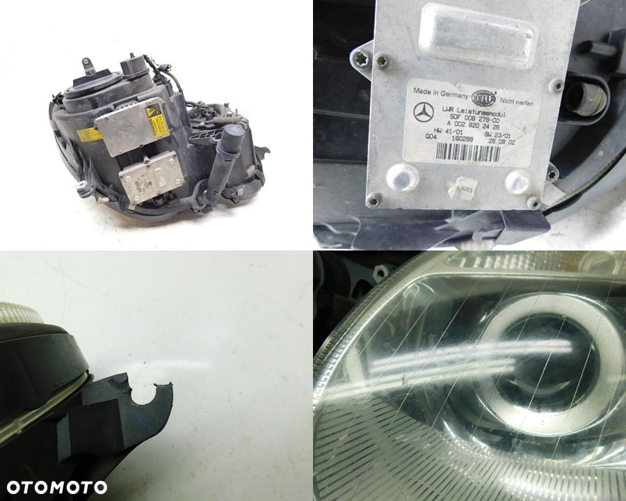 PRZÓD MASKA ZDERZAK PAS PRZEDNI BŁOTNIK XENON SKRĘTNY MERCEDES W211 02-06 - 15