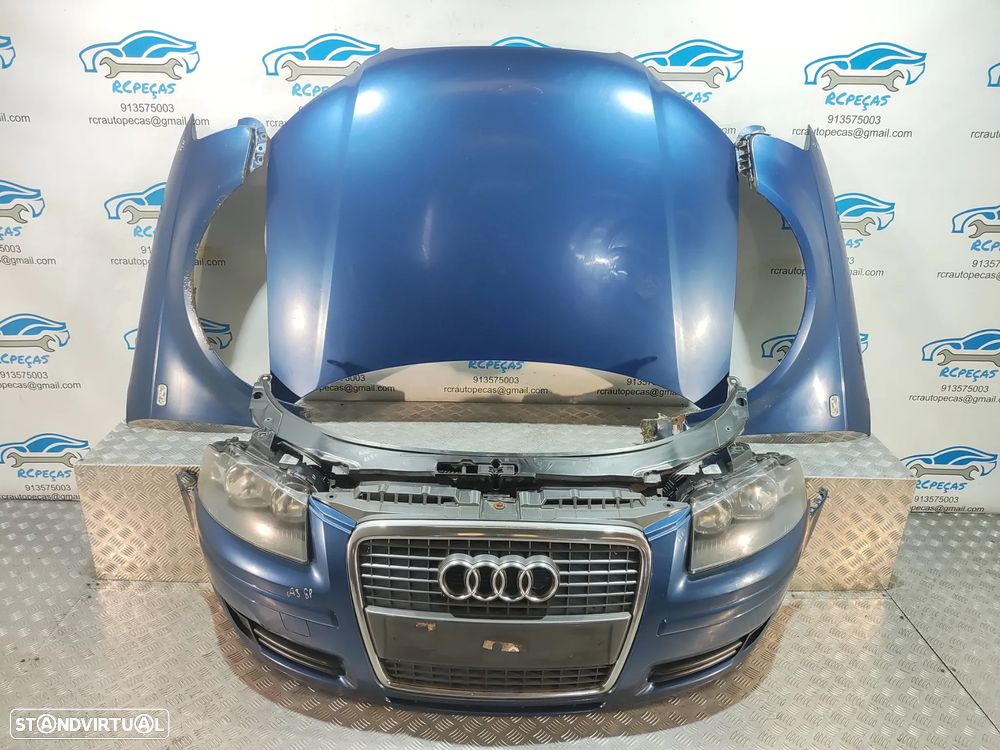 FRENTE COMPLETA AUDI A3 8P 8P1 FASE II 2 CAPOT PARACHOQUES GUARDA-LAMAS OTICAS RADIADOR VENTILADOR FRENTE FIBRA REFORÇO DIESEL - 21