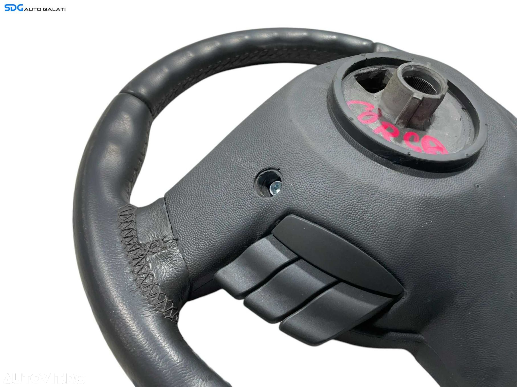 Volan 3 Spite Piele cu Comenzi Opel Corsa C 2000 - 2006 [LR0479] - 5