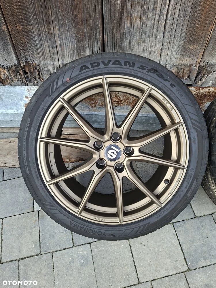 FELGI SPARCO DRS 5x112 8x18 ET35 Rally Bronze SUBARU 09/23r Opony YOKOHAMA - 8