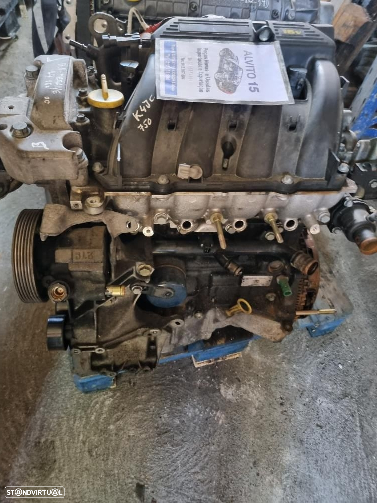 motor Renault Megane 1.4  16 válvula  Renault Scenic  ref: K4J750  - 99 - 2003 - 2