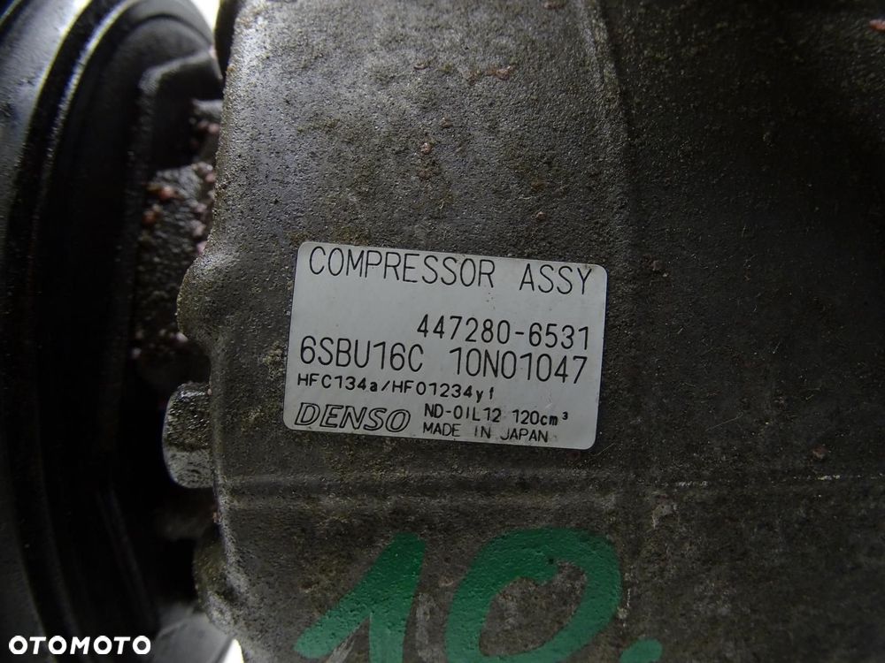 SPRĘŻARKA KOMPRESOR KLIMATYZACJI 447280-6531 1.6 CGI MERCEDES W246 B-KLASA - 8