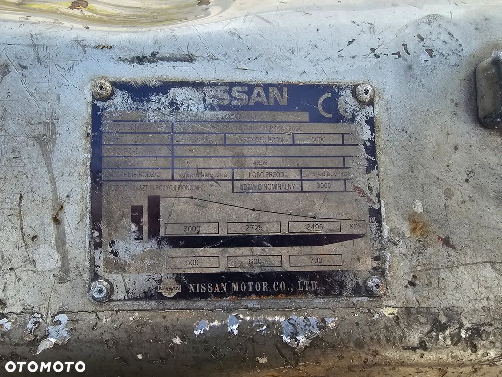 Nissan UGD 02A30PO / LPG / UDŻWIG 3000KG / MASZT 3.00M - 11