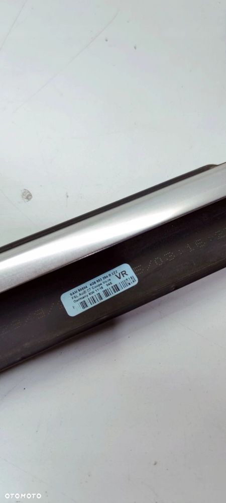 LISTWA ZGARNIAJĄCA SZYBĘ DRZWI PRAWY PRZÓD AUDI A7 4G8853284B 2ZZ CHROM - 3