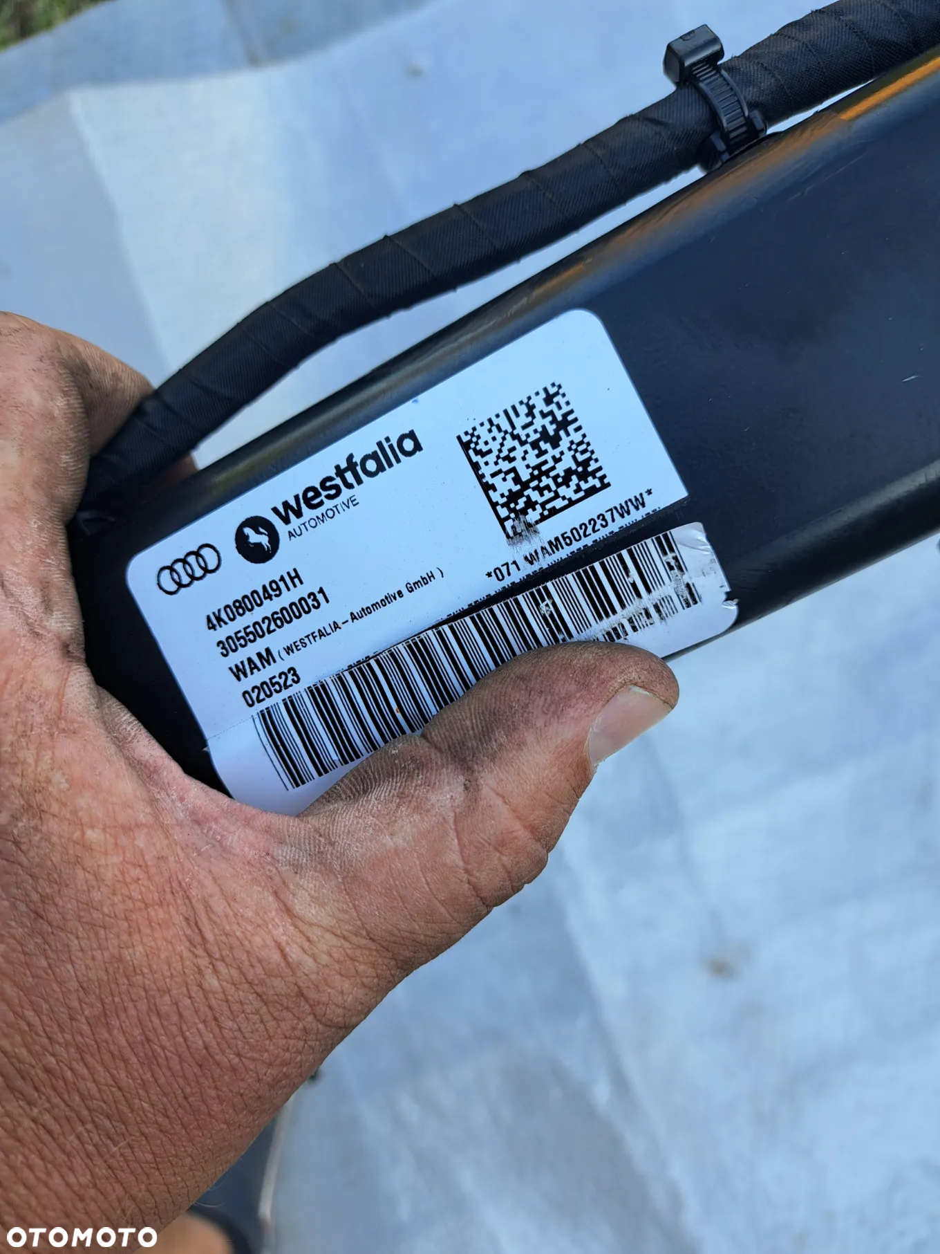 Hak holowniczy odchylany Audi A6 A7 C8 4K0800491H 2019 2020 2021 2022 2023 2024 - 4