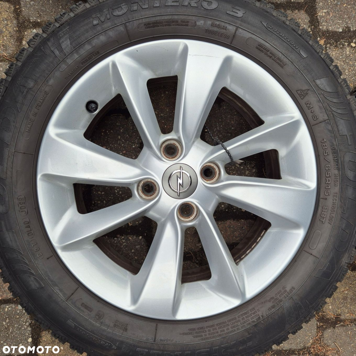 ZIMA KOŁA 185/65 R15 ORYGINAŁ OPEL CORSA D E ADAM GRANDE PUNTO EVO 4x100 - 3