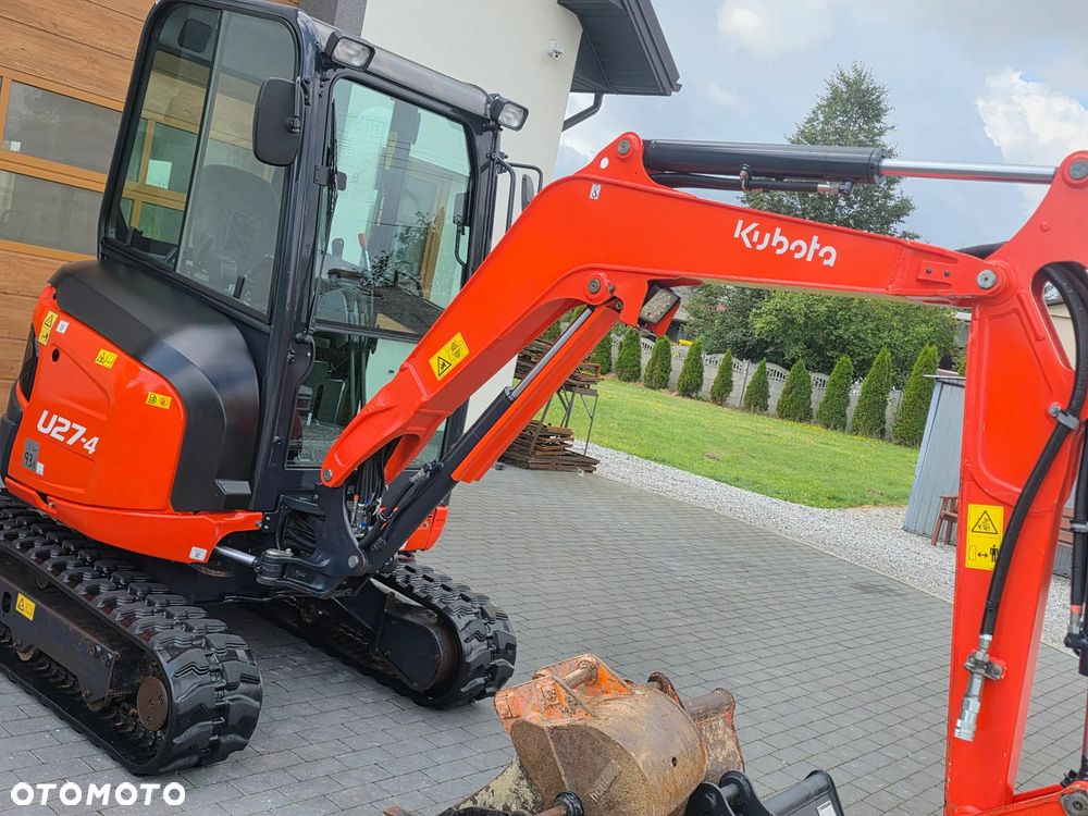Kubota U 27 - 4 mini koparka Kubota sprowadzona 5 łyżek szybkozłącze piękna w oryginale 1 właściciel najdłuższe ramie long - 13