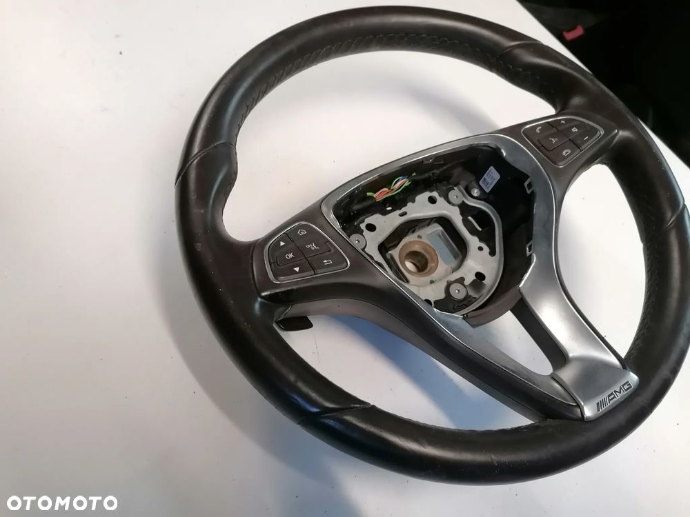MERCEDES C-KLASA W205 14- KIEROWNICA MULTIFUNKCJA SKÓRZANA ŁOPATKI - 3