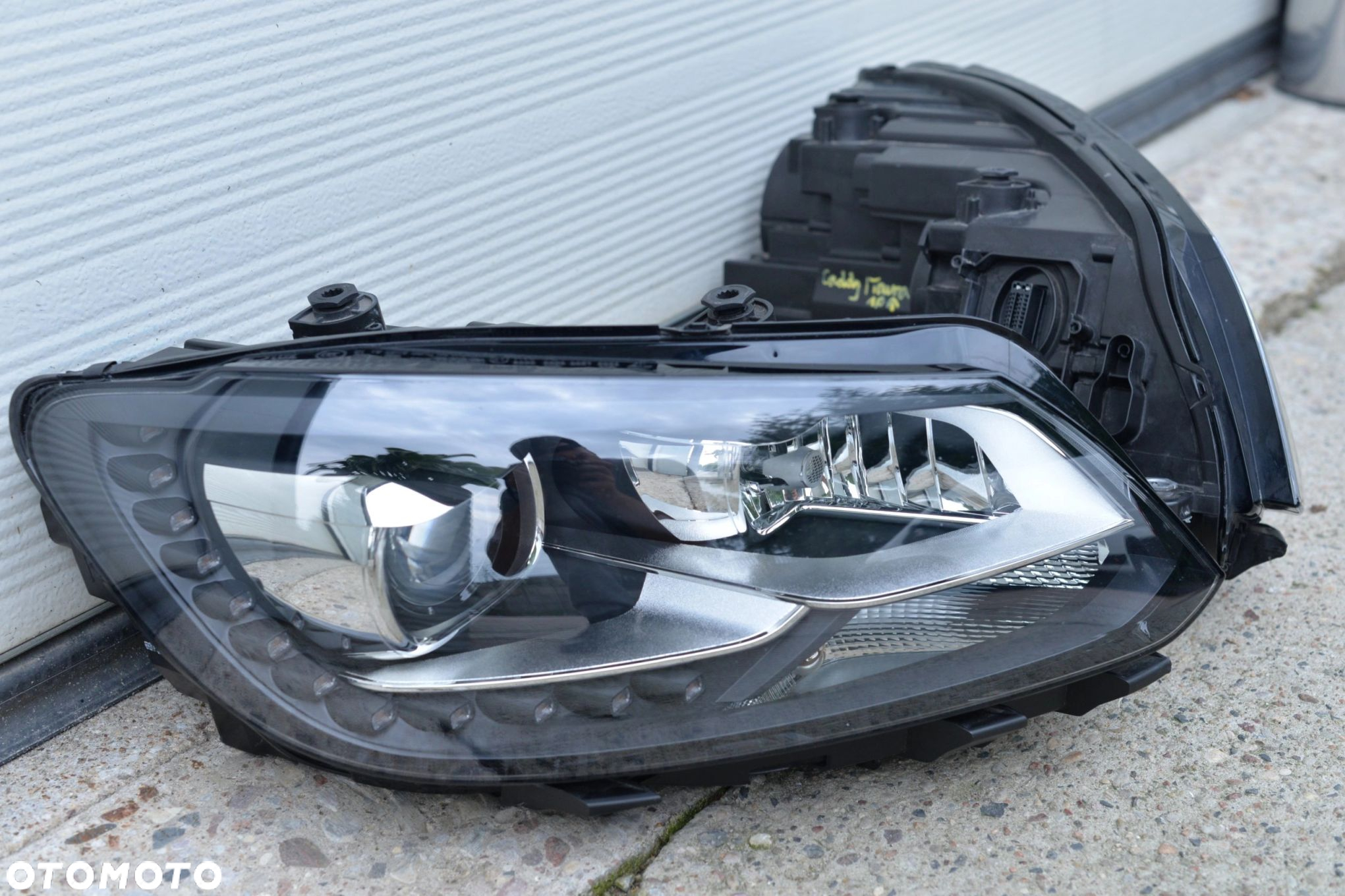 MASKA ZDERZAK GRILL BŁOTNIK PAS LAMPA H7 XENON BELKA VW TOURAN 2010-2015 - 9