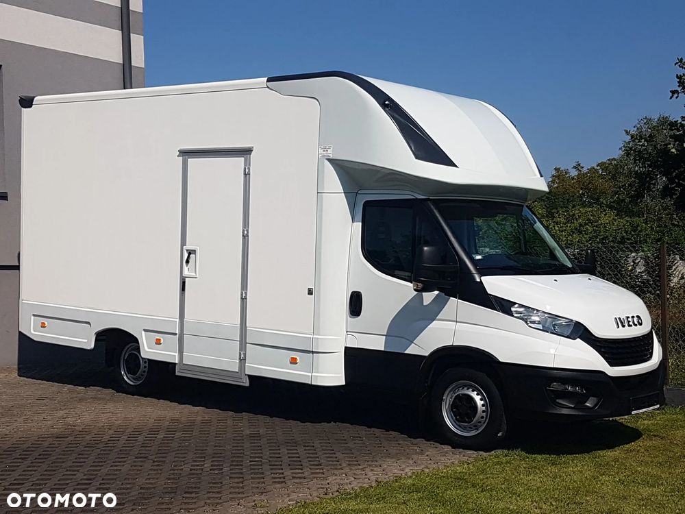 Iveco DAILY KONTENER NISKOPODŁOGOWY 4,43x2,23x2,42 SKLEP BAR KAMPER FOODTRUCK KLIMA KONIOWÓZ - 1