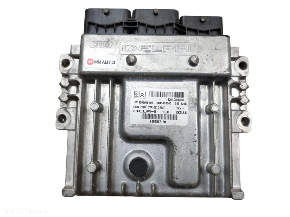 KOMPUTER STEROWNIK SILNIKA CITROEN C5 III (2008-2010) 2.0 HDI 163KM 9666557180 9666098180 - 1