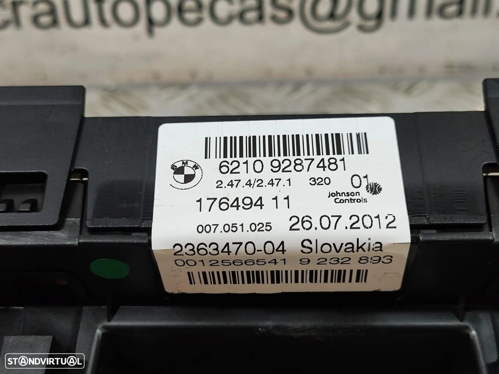 Quadrante painel de instrumentos BMW Serie 3 F30 - 7