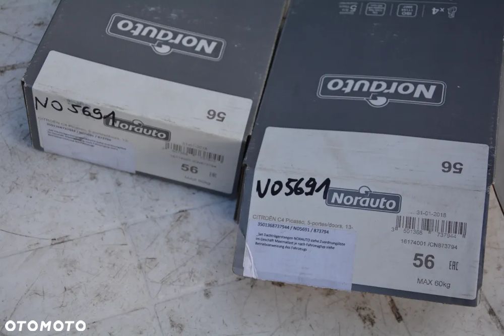 Citroen C4 Picasso 2013- -  bagażnik dachowy Norauto NOWY KLucz - 2