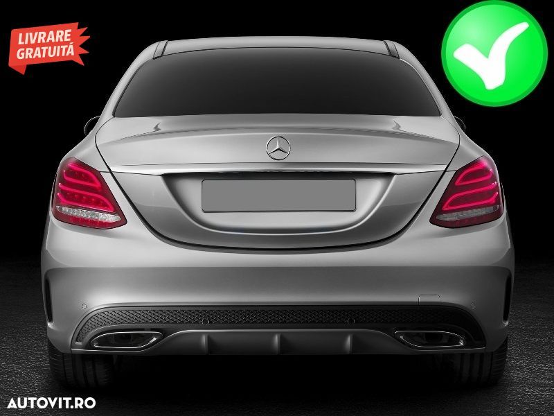 Ornamente tobe sistemul de evacuare Mercedes C-Class W205 C-Class S65 E65 GLE W166- livrare gratuita - 5