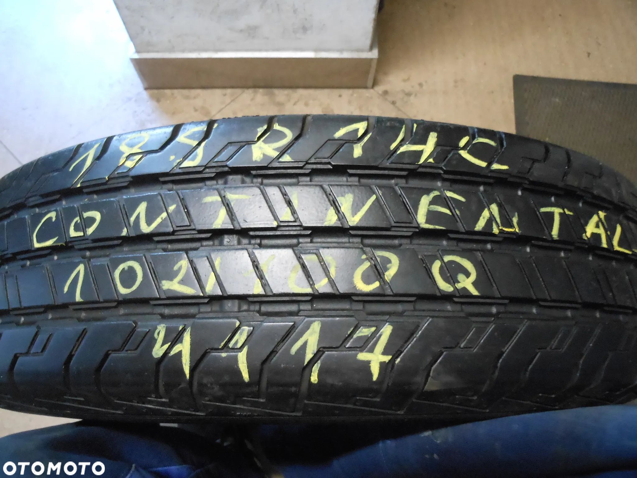 Opona pojedyńcza 185r14c continental conti van contact 100 9mm lato - 1