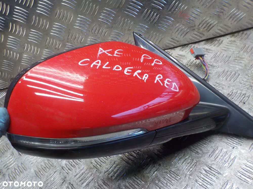 JAGUAR XE LUSTERKO LEWE 15 PIN LUB PRAWE 14 PIN WERSJA ANGIELSKA KOLOR CALDERA RED - 8
