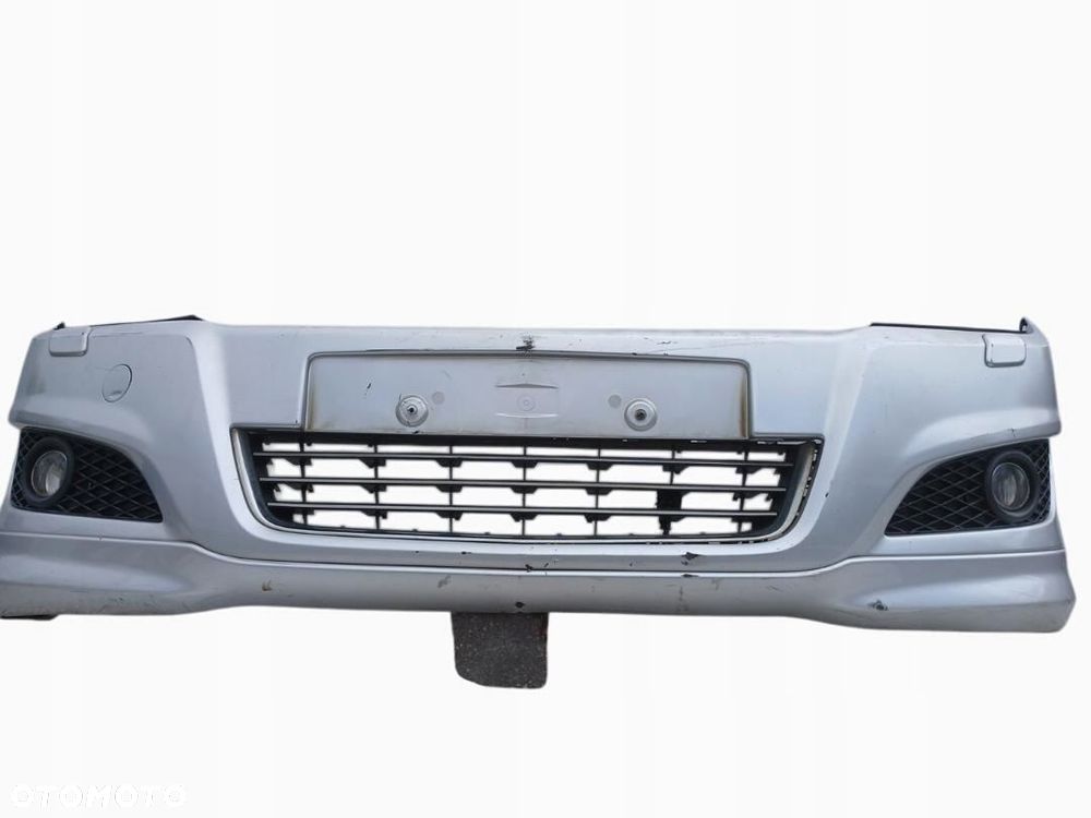 ZDERZAK PRZÓD PRZEDNI OPEL ASTRA H III LIFT SREBRNY Z157 SPRYSKI 13225746 - 1