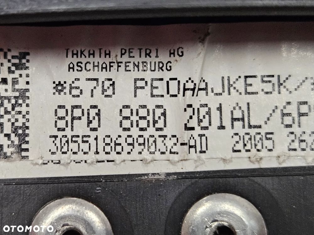 Audi A3 8P lift  airbag poduszka kierowcy   8P0880201AL - 3