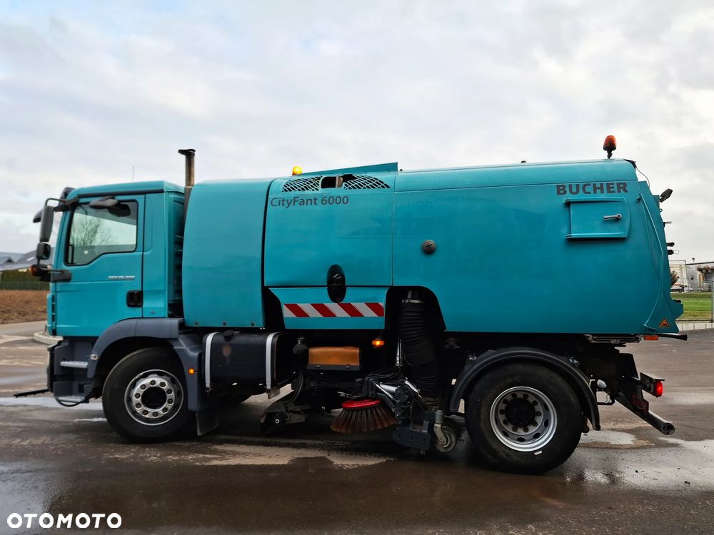 MAN TGM 18.290 Zamiatarka BUCHER 2 Silniki Karcher Mycie Ciśnieniowe - 9