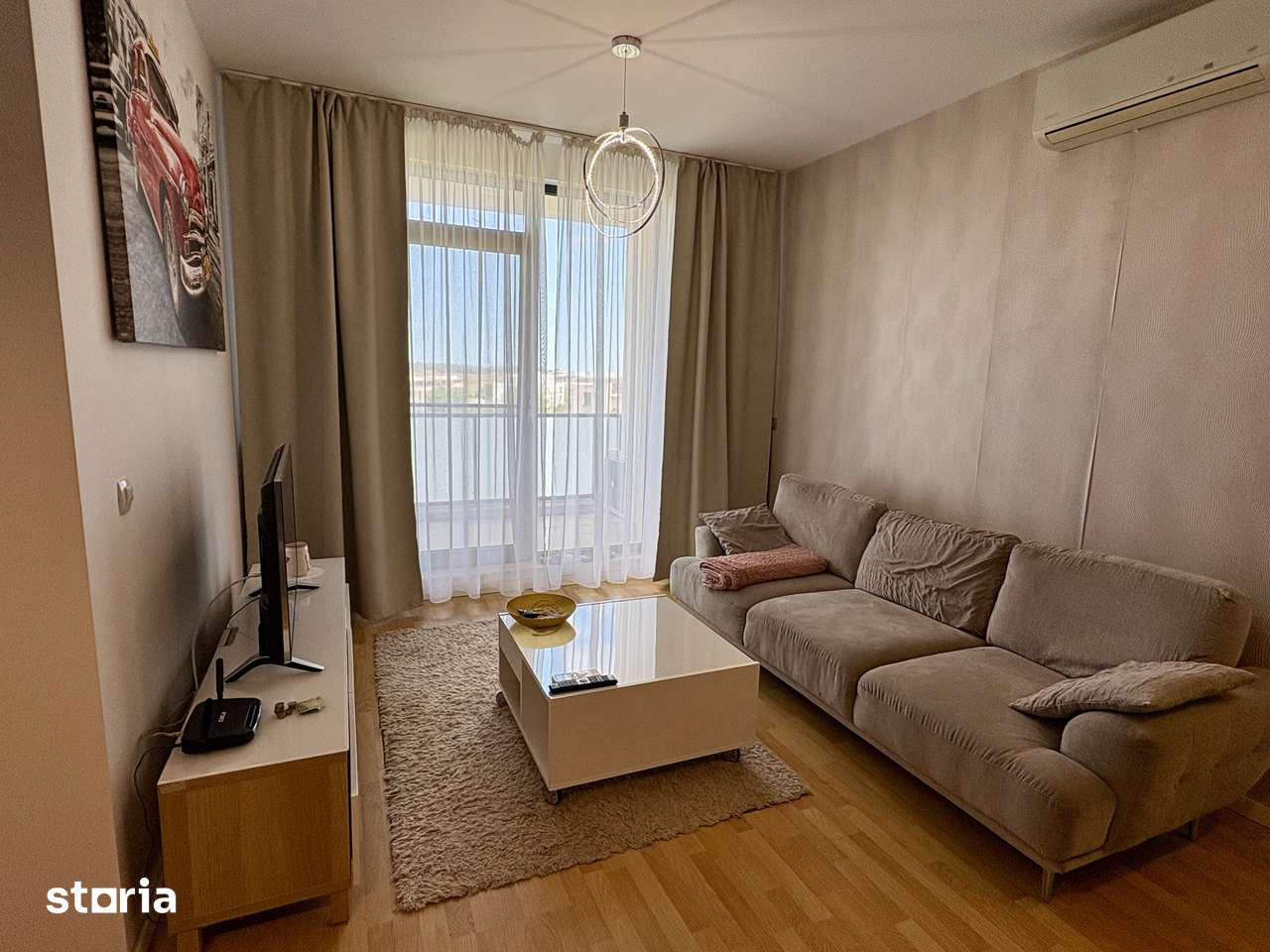 Apartament 2 camere, mobilat, etaj 4, cu loc de parcare, Pipera — fotografia 1