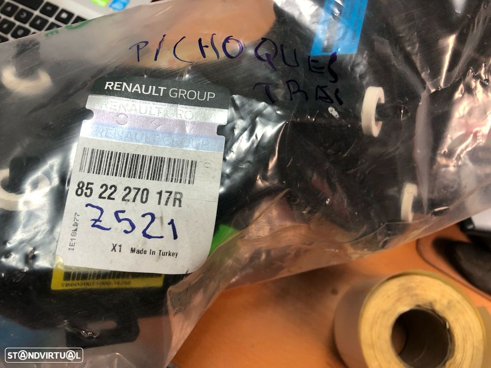 RENAULT CLIO V 5 KIT SUPORTES GUIAS DE PARA CHOQUES TRAS - Z521 - 13