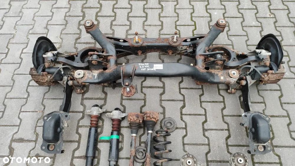 VOLKSWAGEN TIQUAN I 2.0 TSI BELKA ZAWIESZENIA TYLNEGO KOMPLETNA DYFER, AMORTYZATORY, PÓŁOSIE, SPRĘŻYNY - 4