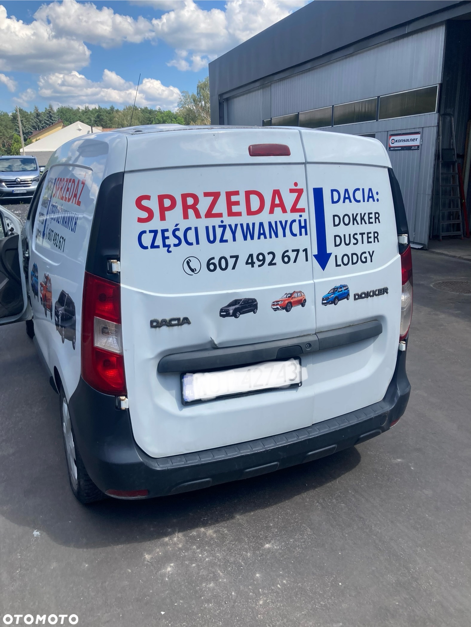 DACIA DOKKER  KAROSERIA KASTA BUDA ĆWIARTKA PAS TYLNY PODŁUŻNICA BŁOTNIK TYLNY DACH Wwa - 13