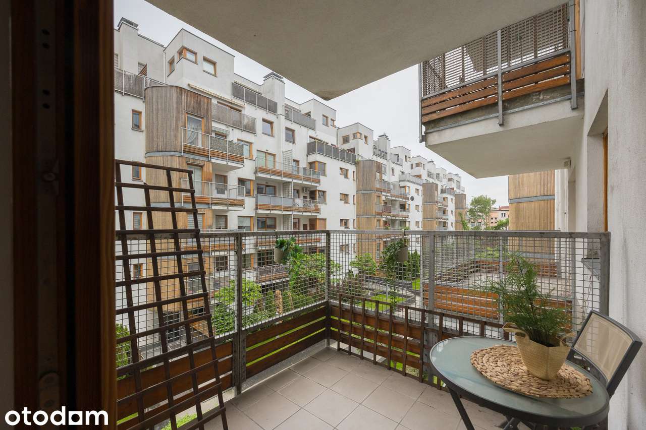 Ciche 2 pokoje (56 m²) z osobną kuchnią i garażem – Mokotów