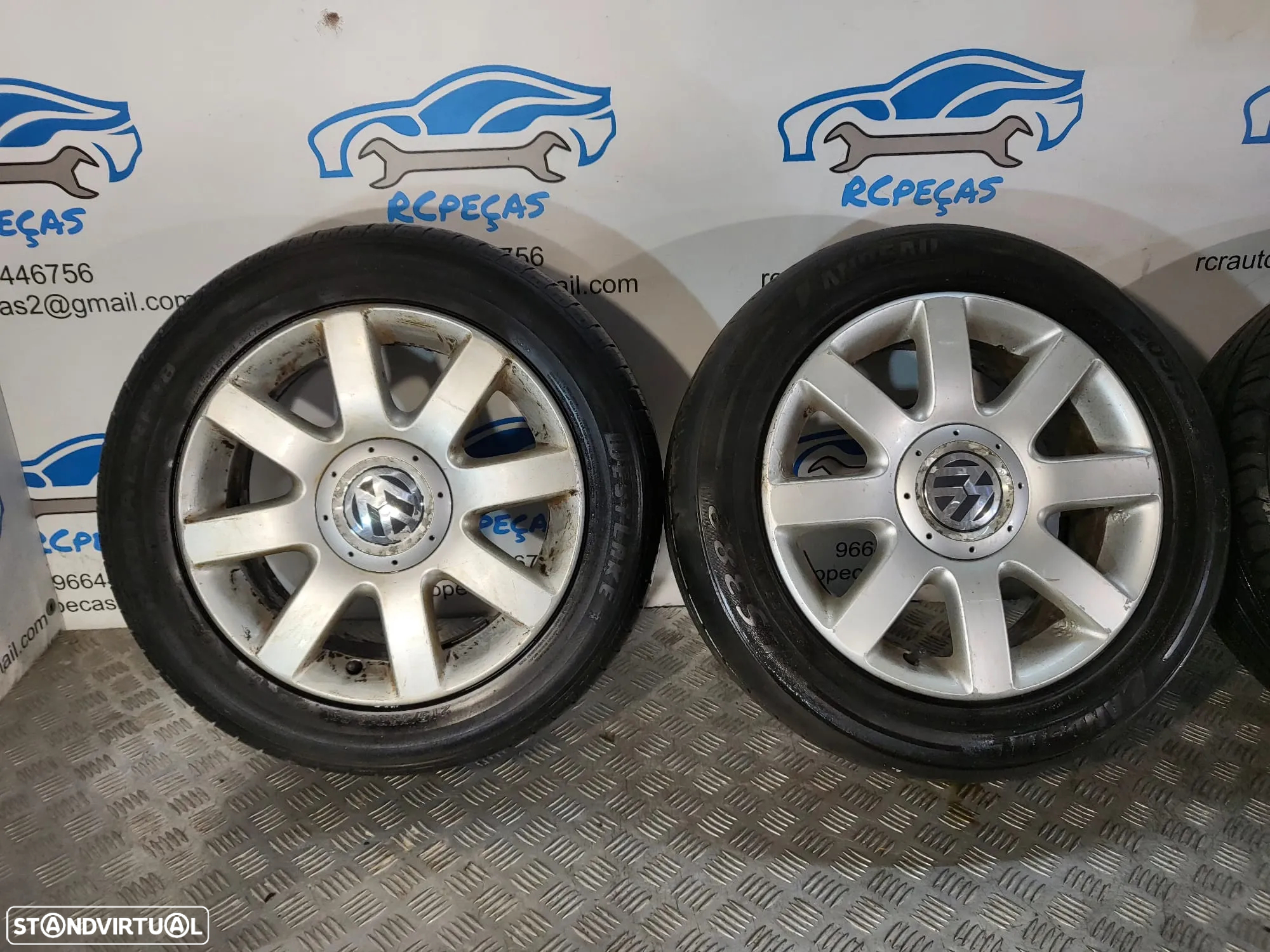 Conjunto Jantes 16 Originais VW Touran 6.5J ET50 5x112 1K0601025R - 6