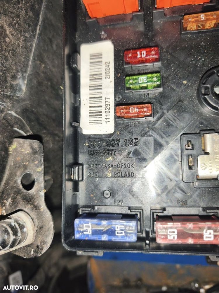 Tablou panou sigurante VW Passat B6 / B7 cod 3C0937125 - 5