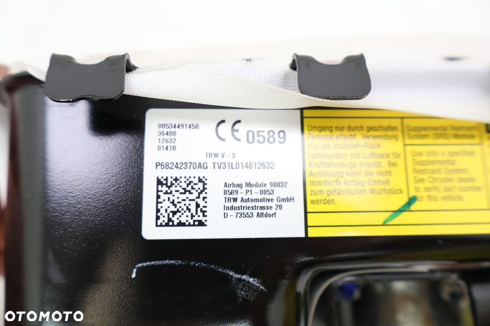 JEEP COMPASS II 17- AIRBAG KIEROWCY PASAŻERA 534491450, 68242370, 532848910 - 8