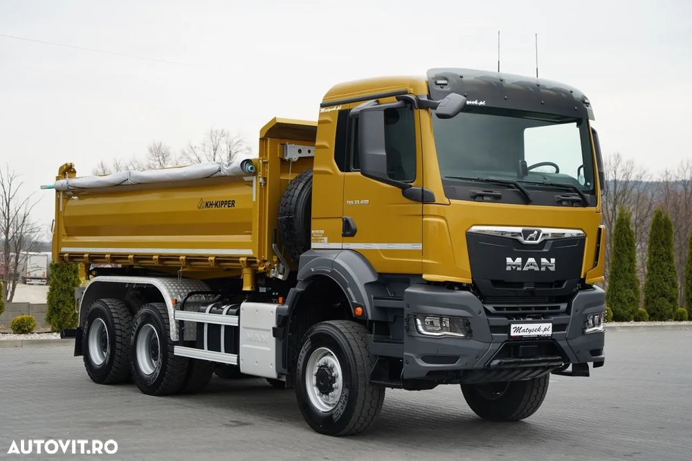 MAN TGS 33.480 / 6X6 / BASCULATOR 3 LATE / BORDMATIC / HYDROBRA / KH KIPPER / AUTOMAT / NOU / DISPONIBIL IMEDIAT / - 17