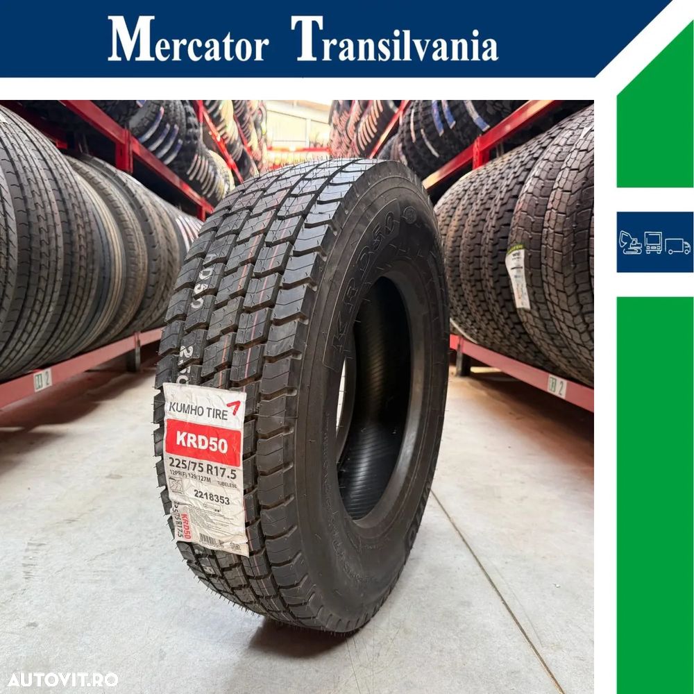 Anvelopa NOUA 225/75R17.5 Kumho KRD50, M+S*, Regional, Tractiune, 129/127M/E/C/1-72dB - 1