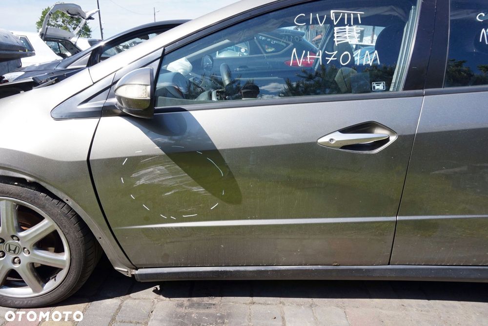 DRZWI PRZEDNIE LEWE CIVIC VIII 5D HB NH701M  SZARY HONDA 2006-2010 - 3