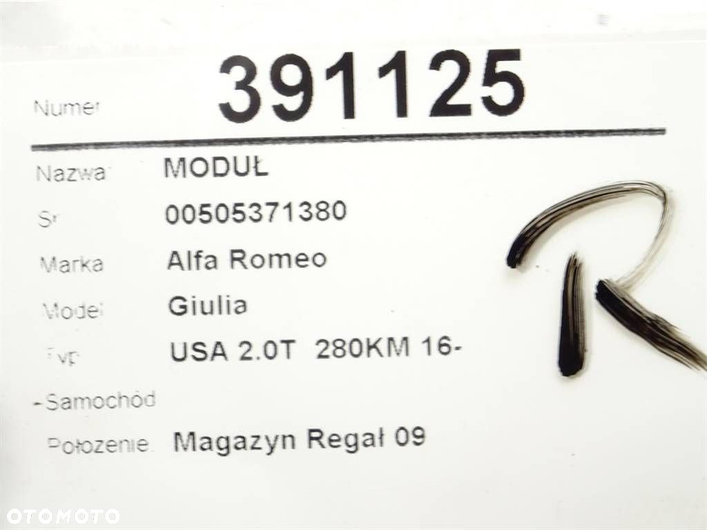 MODUŁ STEROWNIK - 297.00 PLN - ALFA ROMEO GIULIA (952_) 2015 - 2022 2.0 (952ACA25) 206 kW [280 KM] - 4