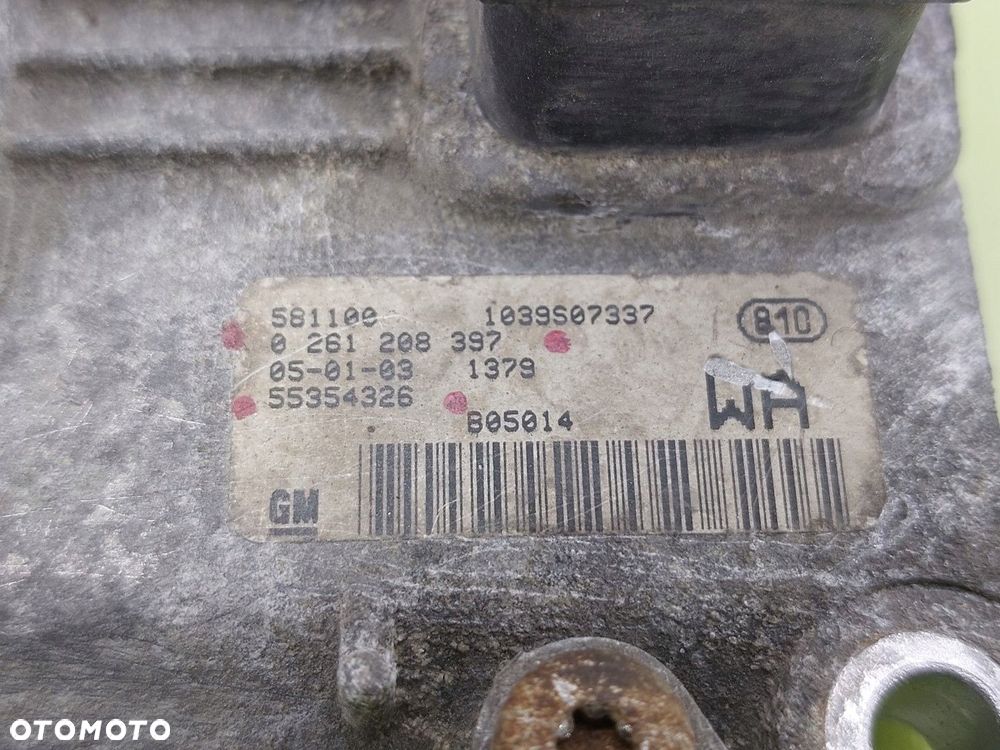 Komputer sterownik silnika Opel Agila A 2000-2007 1,0 16V B 0261208397 - 3