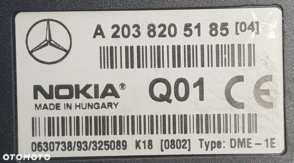 MODUŁ STEROWNIK TELEFONU MERCEDES W209 A2038205185 - 3