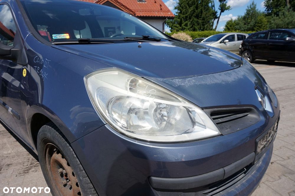 MASKA ZDERZAK BŁOTNIKI LAMPY CLIO III PH1 TEJ47  RENAULT 2005-2009 SZARY PRZÓD KOMPLETNY - 19