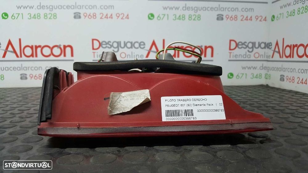 FAROLIM TRASEIRO DIREITO PEUGEOT 607 (S2) DIAMANTE PACK - 7