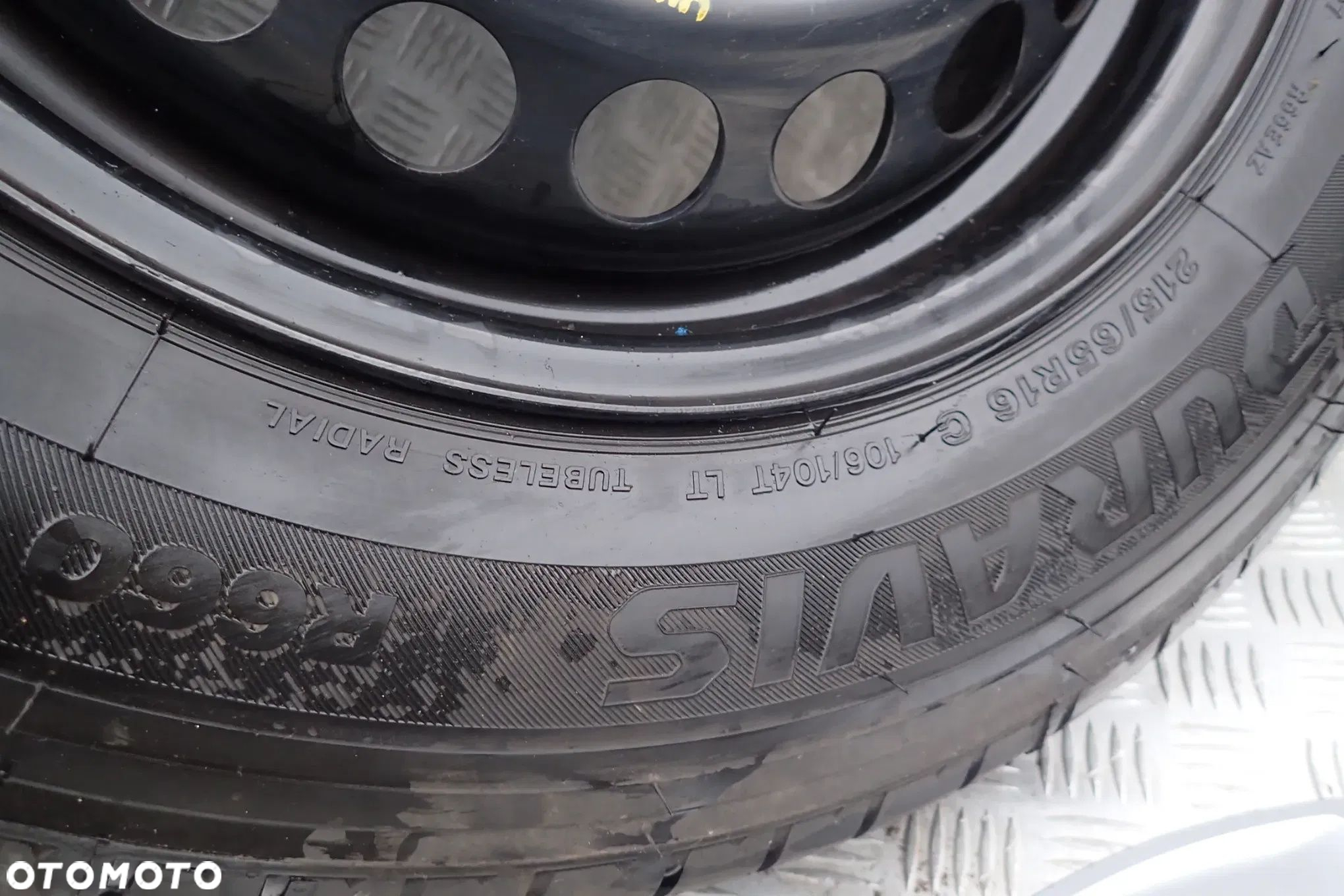 KOŁA FELGI STALOWE VW T5 T6 6,5JX16 ET 51 5X120 7LA601027 Z OPONAMI BRIDGESTONE LATO 215/65/16C 4X7MM 2023ROK KOMPLET - 5